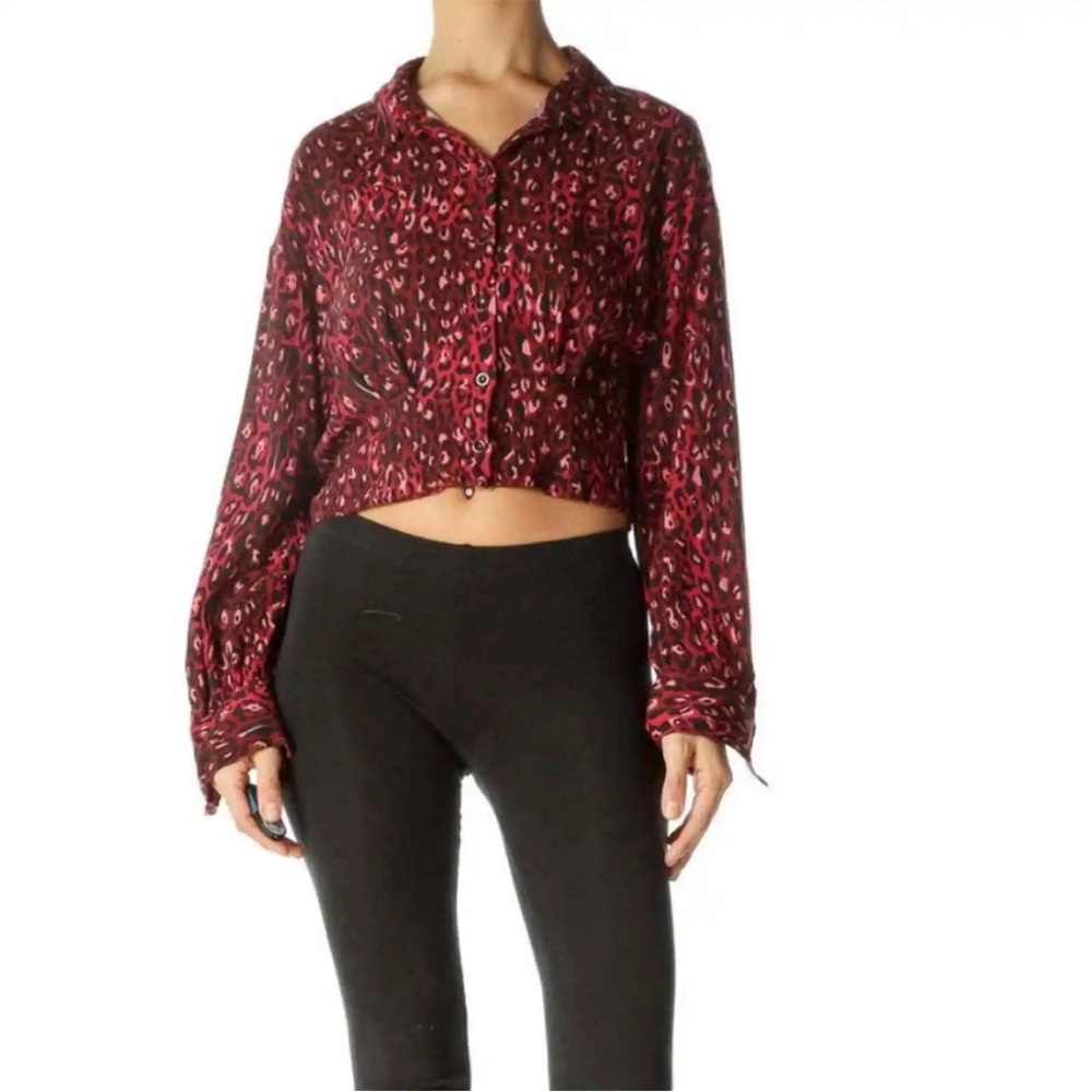 Zara crop shirt